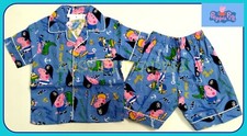 BNWT Peppa Pig boys Pyjamas 100  cotton shirt top kids pajamas new sleepwear