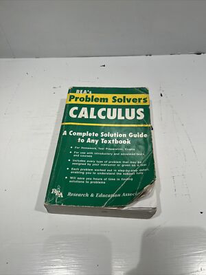 The Calculus (Problem Solvers) Paperback Book See Pics