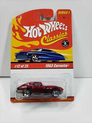 Hot Wheels Classics 1963 Corvette Series 1 H7077 Magenta 12/25 | eBay