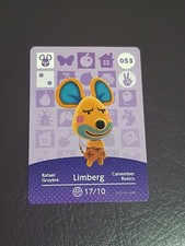 LIMBERG ANIMAL CROSSING AMIIBO SERIES 1 CARD #053 TRACKED AU POST geniuine