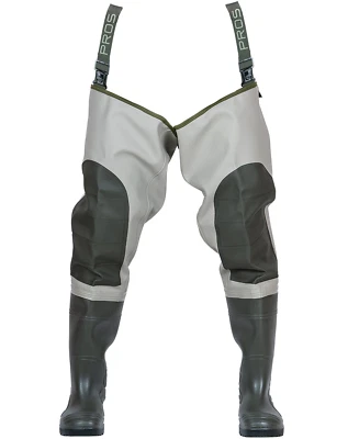 Waterproof Reinforced Knees Thigh Waders Fishing Waders with Wellington Boots