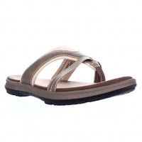 Bearpaw Kathryn Cross Strap Flip Flops - Tan/yellow, 8 Us on sale Bearpaw Kathryn Cross Strap Flip Flops - Tan/yellow, 8 Us on sale