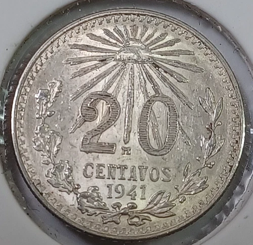 1941 Mexico 50 Centavos Silver — photo from the most recent tracked eBay sale