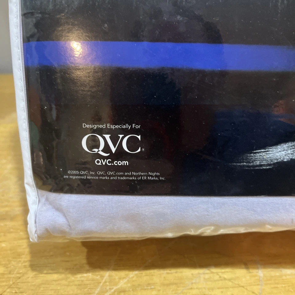 Nuevo juego de sábanas dobles Northern Nights lila 100 % algodón egipcio 2005 QVC Foto 4 de 4