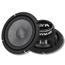 Upgrade 6.5" Car Midrange Speakers, 300W Peak Power Carbon Fiber Cones, 4 Ohm 