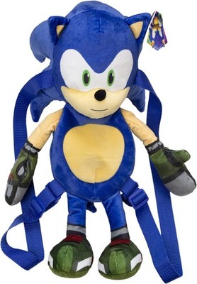 Lansay Sonic Prime Plüsch-Rucksack, 30 cm, Figuren aus Cartoons und Videospielen