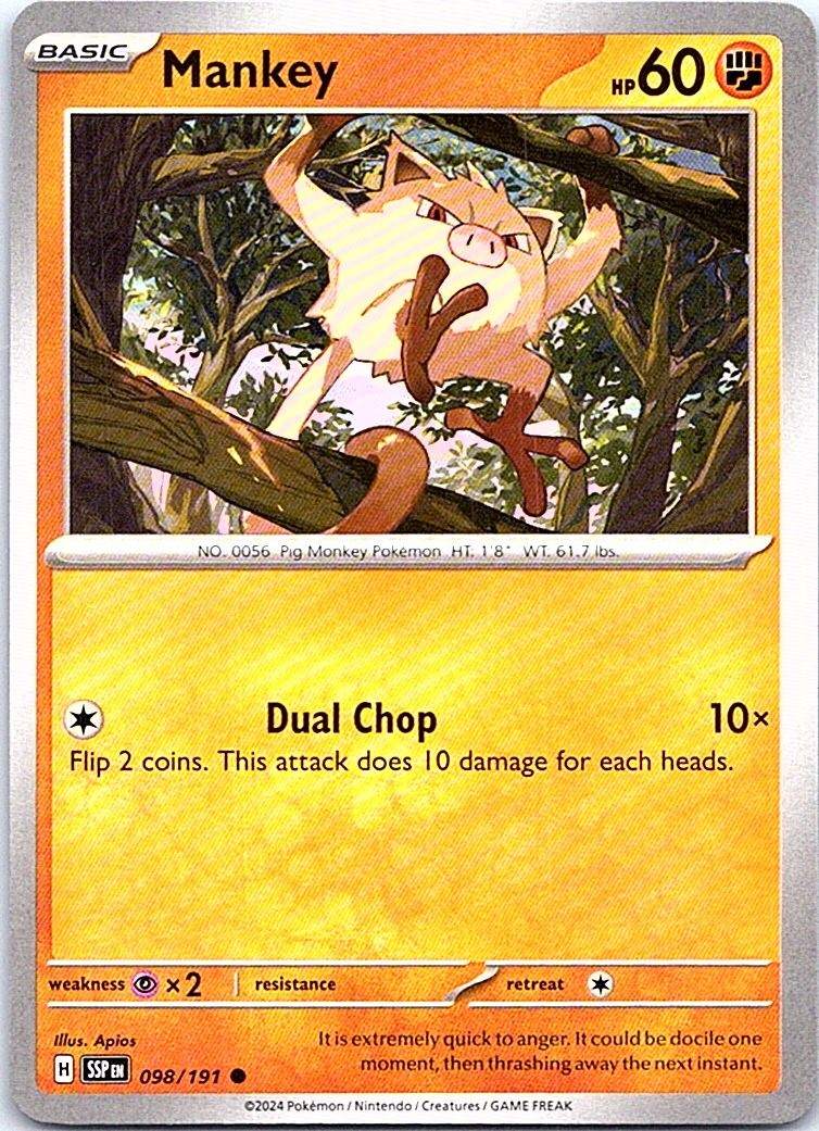 Mankey [SSP - 098/191] NM EN
