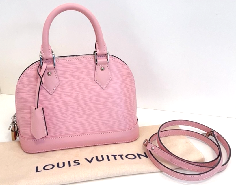 Louis Vuitton Alma bb Epi Leather Handbag 2WAY Shoulder bag Sakura Pink Women