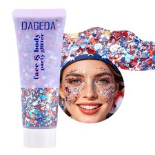 Red White Blue Body Face Glitter Strip 4th of July Hair Glitter Gel