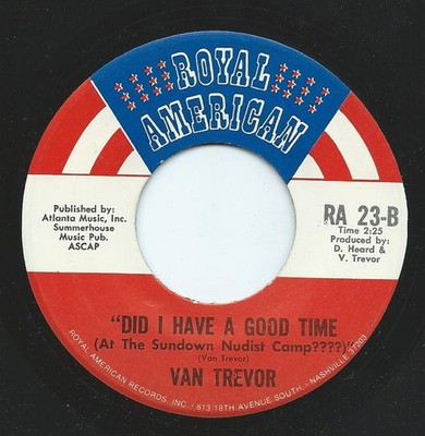 Van Trevor - Wish I Was Home Instead / Did I Have A Good Time - Used  - G8100z