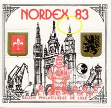 Timbre France Bloc CNEP 4** clocher pointu NORDEX 1983