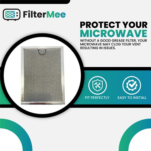 2 Pack Microwave Grease Filter Viking DM0R205 VM0R205 PM110064 - 5 7/8" x 7 7/8" - Picture 6 of 7