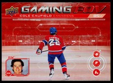 2024-25 Upper Deck Cole Caufield GFOV-7 Gaming FOV Montreal Canadiens