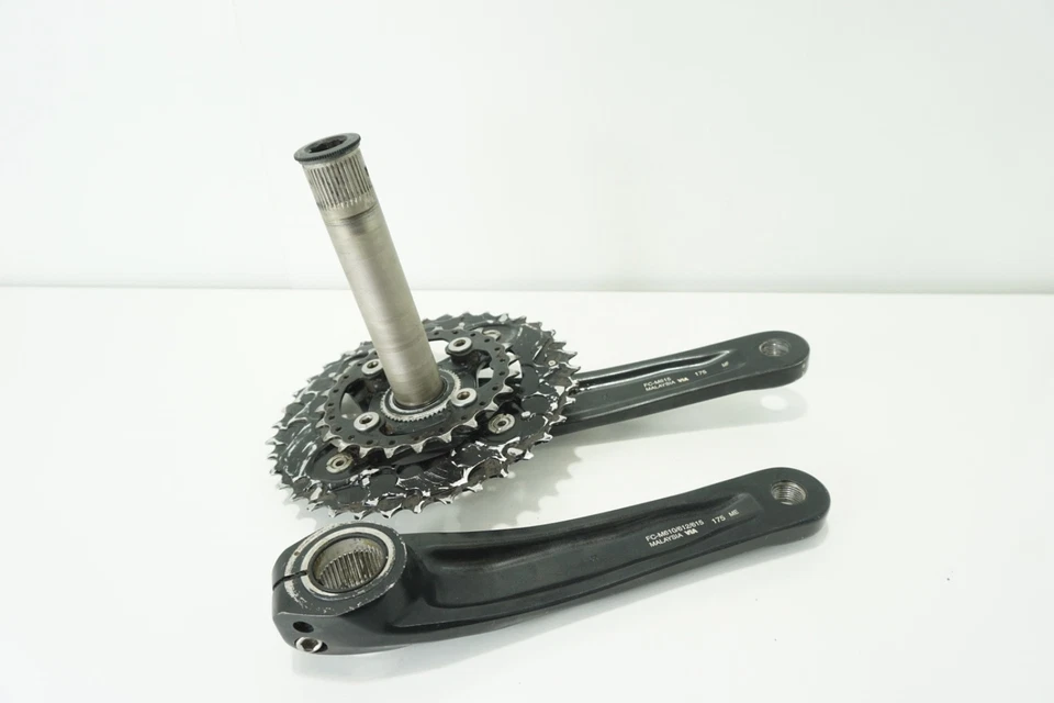 Shimano Deore FC-M615 Crank set 175mm Hollowtech II 4-Bolt MTB Bike - image 2 of 4