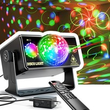 Party Lights Dj Disco Ball Light Strobe LED Stage Lighting Sound Activated wi...