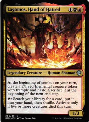 MTG TCG - Lagomos, Hand of Hatred 205 Dominaria United - NM