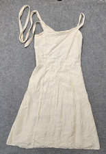 Ulla Johnson Womens Beige Dress Size 6 USA Made 100% Silk Side Zip