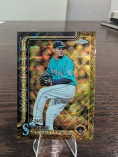 2025 Topps Gilded Collection - Félix Hernández #119 Gold Wave Refractor /75