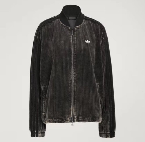 Adidas Corduroy SST Jacket - Black / KE5030 / New with Tag WOMEN SIZE M