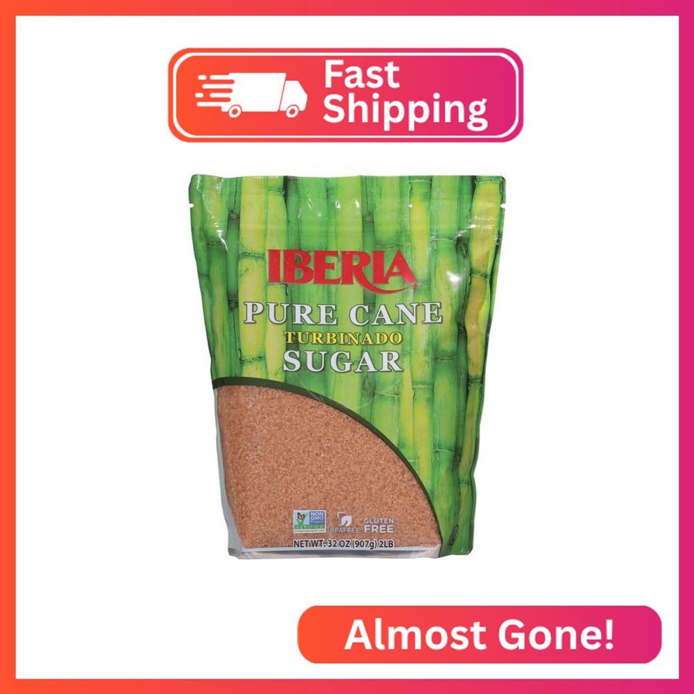 Iberia Pure Cane Raw Turbinado Sugar 2 lb