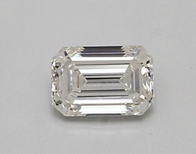 0.63 Cts EMERALD Cut IGI Certified Lab Grown CVD Diamond F Color VVS2 Clarity