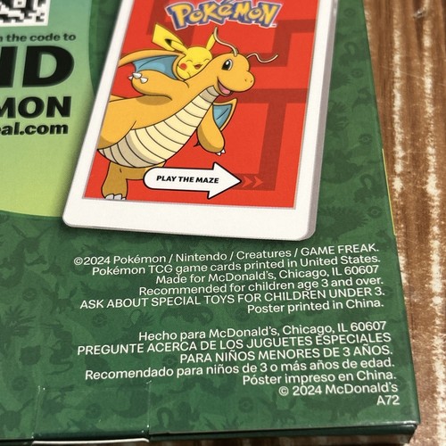 Cartas Pokemon/Juguetes McDonald's/Paquete de juguetes 2, 5, 6 paquetes sin abrir 2024 - Imagen 2 de 8