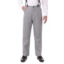 Steampunk Cosplay Costume Classic Victorian Men's Pants Trousers WhiteCheck