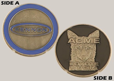 Kennon ACME Coyote Works Wildlife Themed Challenge Coin  M#3