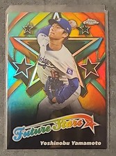 YOSHINOBU YAMAMOTO 2025 Topps Chrome FUTURE STARS Insert #FS-6 DODGERS Series