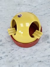 ROMETTI UMBERTIDE CERAMICA VASO POSACENERE SPAZIALE ANNI 1960 OLD CERAMIC RARE