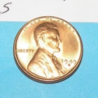 1949 S      LINCOLN WHEAT CENT   CHOICE RED UNCIRCULATED  #3