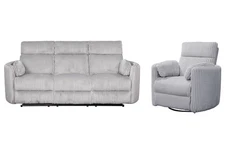 Parker Living Radius - Mega Grey Power Reclining Sofa and Recliner