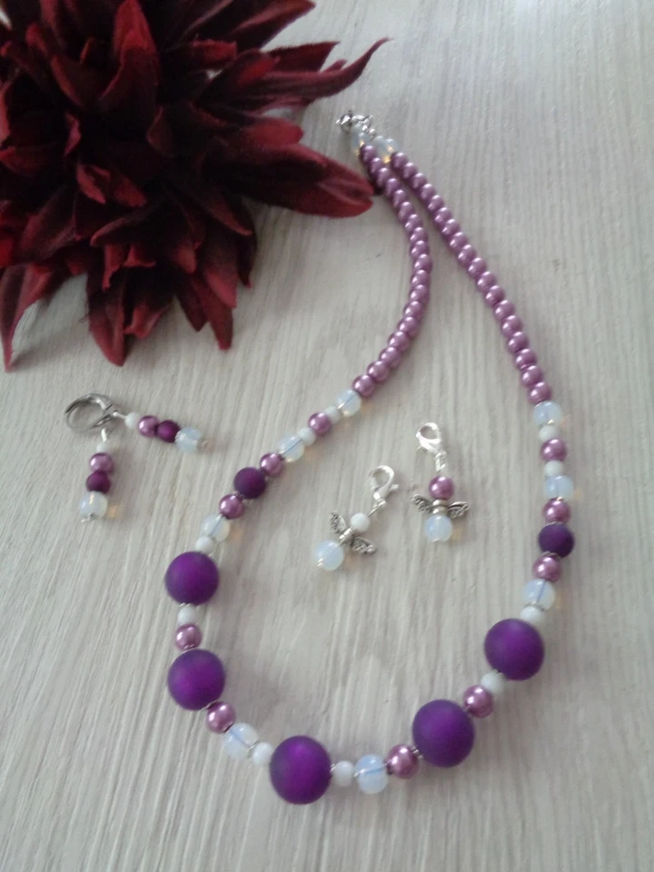 Schmuckset "Polaris" Lila  UNIKAT