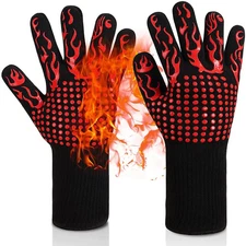Piece BBQ Gloves Microwave Gloves High Temperature Resistance Barbecue Glove Ove