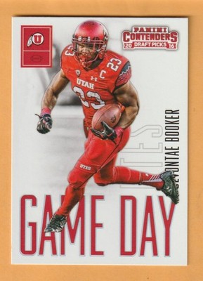 Devontae Booker Utah Utes 2016 Panini Contenders Draft Picks Game Day #22