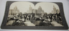 Keystone View Stereoview Photo Flower Market St. Michael's Bridge Paris France — photo 1