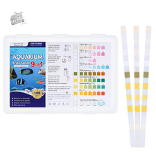 9 in 1 Test Acqua Acquario Strisce, 100 Pcs Strisce Reattive per Laghetti, Kit D