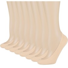 8 Pairs No Show Socks Low Cut Socks for Flats Non Slip Thin Liner Socks