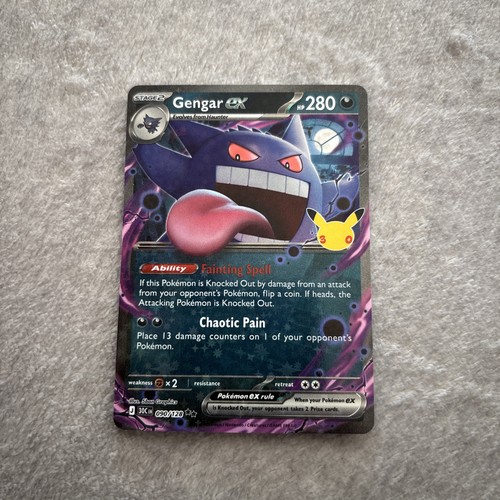 Gengar ex 30th Celebration 90/128 Holo Double Rare Pokemon TCG Card NM