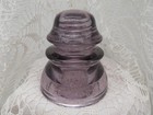 PURPLE WHITALL TATUM GLASS INSULATOR — photo 3