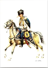 Tritt Military Artwork Soldier Horseback Kingdom Prussia Dragoner Postcard C268