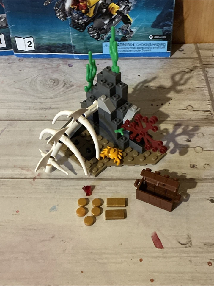 LEGO 60092 CITY: Submarino de aguas profundas falta una pieza y dos pegatinas usadas Foto 2 de 4