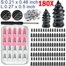 180PCS Tire Repair Nails, Car Vacuum Tire Repair Rubber Nail Kit, Self-Service