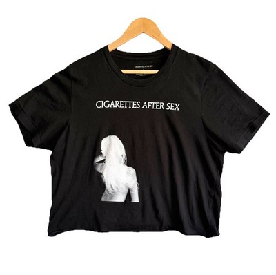 Cigarettes After Sex Shirt Black L 2024 Cut Off Crop Tour Official Concert Band