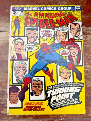 Amazing Spider-Man #121 (1973) – Death of Gwen Stacy – 20¢ US Copy  VG+/FN
