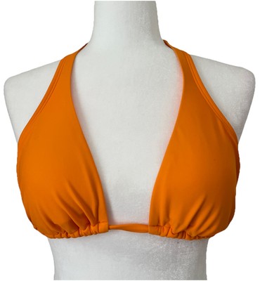 Hollister Womens Bikini Top Solid Orange Size Medium