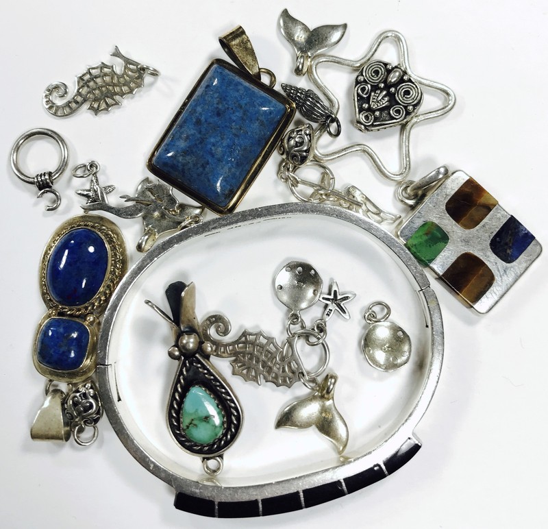*95.50G ASSORTED JEWELRY .925 STERLING SILVER LOT* NR #G4617