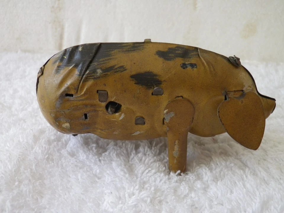 JOUET ANCIEN AUTOMATE  MECANIQUE EN TOLE ALLEMAND LEHMANN ? 1920 - Photo 3/4