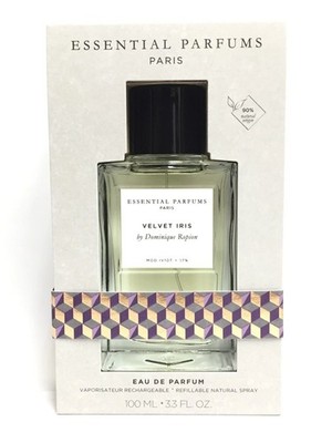 ESSENTIAL PARFUMS - VELVET IRIS EAU DE PARFUM, REFILLABLE 100ML 3.3 OZ.   NEW