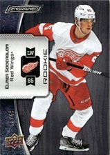 2023-24 UPPER DECK ENGRAINED EBONY ROOKIE ELMER SODERBLOM RC /49 DETROIT RED